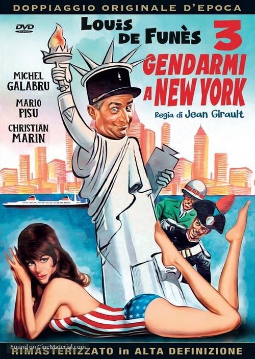 Le gendarme &agrave; New York - Italian DVD movie cover