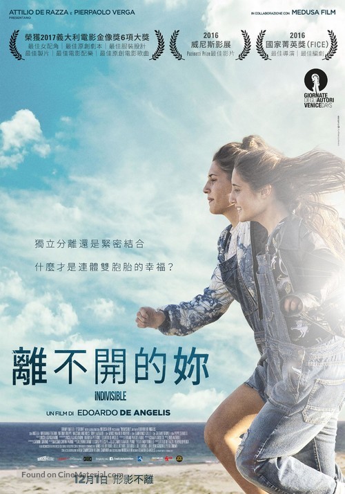 Indivisibili - Taiwanese Movie Poster