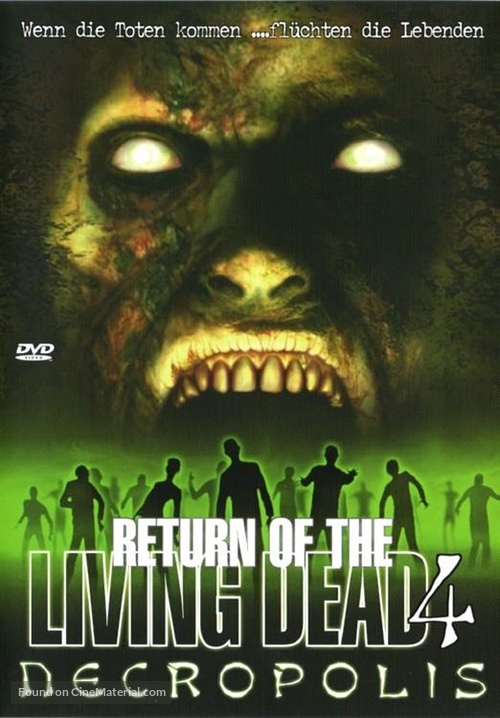 Return of the Living Dead 4: Necropolis - German DVD movie cover