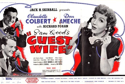 Guest Wife - British Movie Poster
