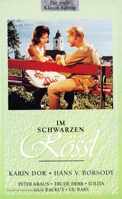 Im schwarzen R&ouml;&szlig;l - German VHS movie cover