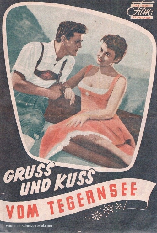 Gru&szlig; und Ku&szlig; vom Tegernsee - German poster