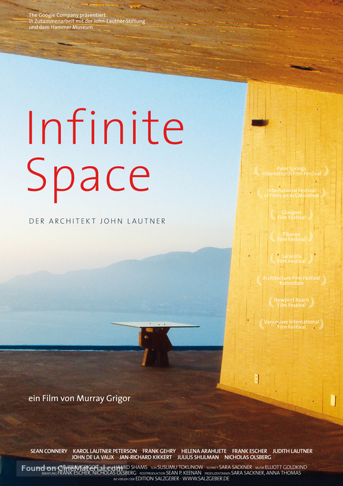 Infinite Space: The Architecture of John Lautner - German Movie Poster