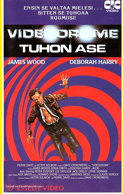 Videodrome - Finnish VHS movie cover