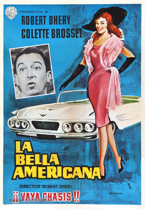 La belle Am&eacute;ricaine - Spanish Movie Poster