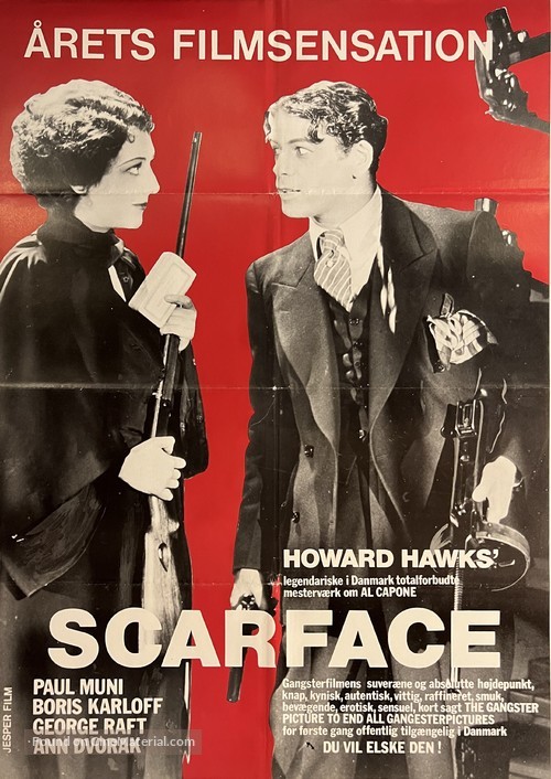 Scarface - Danish Movie Poster