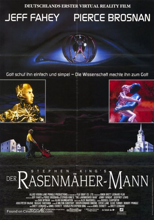 The Lawnmower Man - German Movie Poster