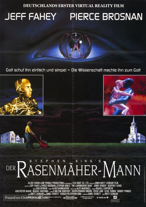 The Lawnmower Man - German Movie Poster