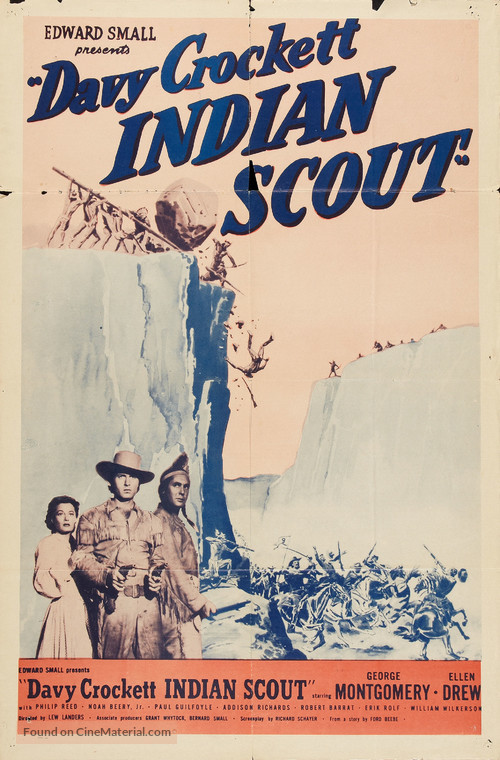 Davy Crockett, Indian Scout - Re-release movie poster