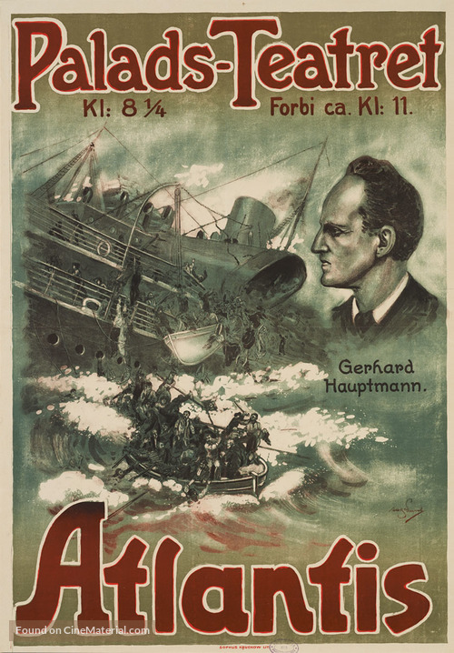 Atlantis - Danish Movie Poster