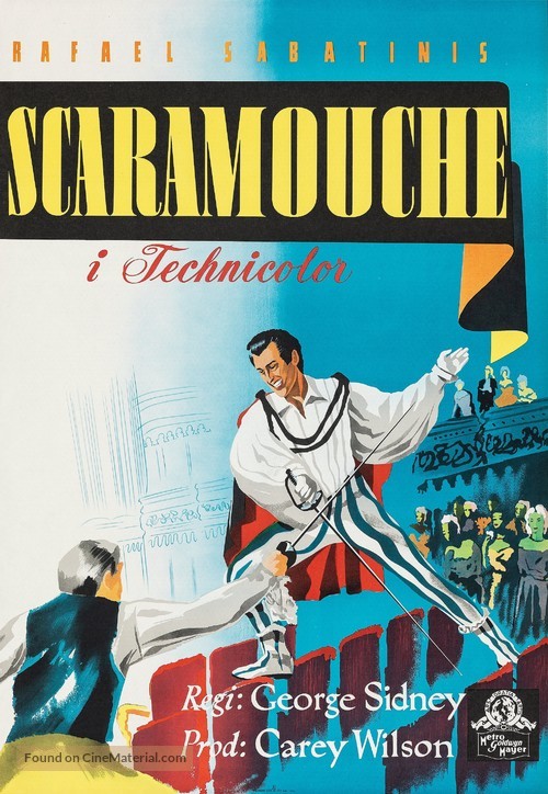 Scaramouche - Swedish Movie Poster