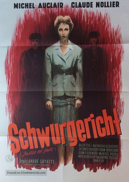 Justice est faite - German Movie Poster