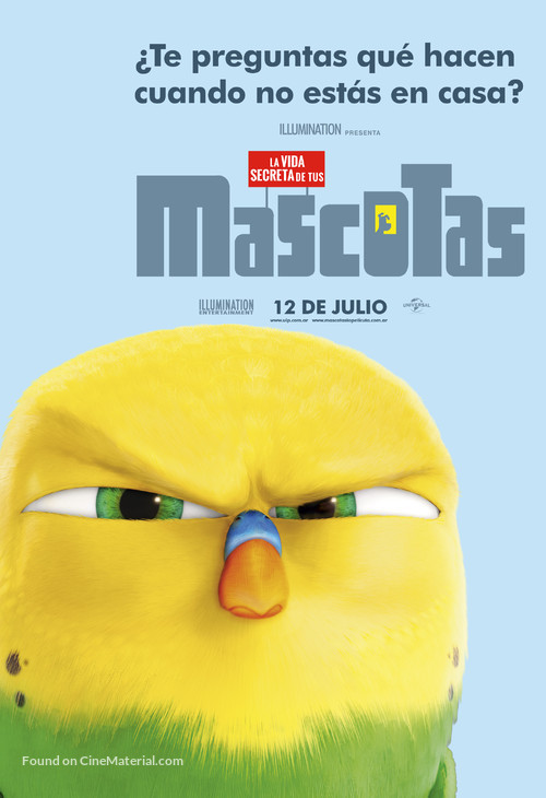 The Secret Life of Pets - Argentinian Character movie poster