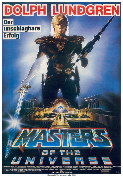 Masters Of The Universe - German Movie Poster