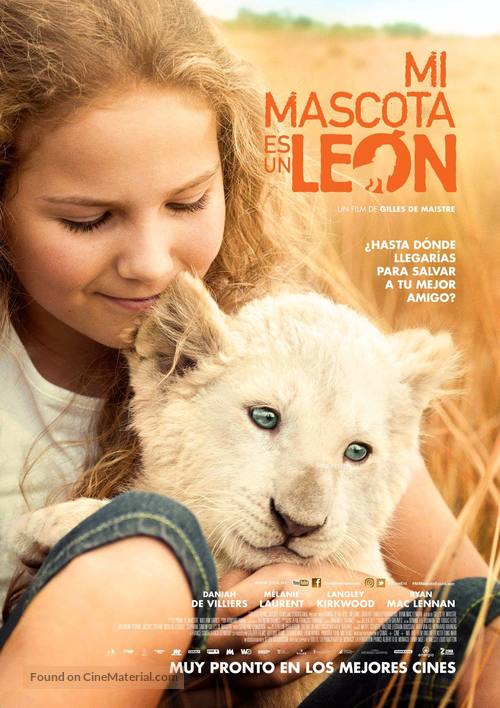 Mia et le lion blanc - Mexican Movie Poster