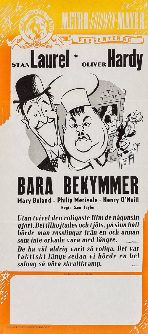 Nothing But Trouble - Swedish Movie Poster