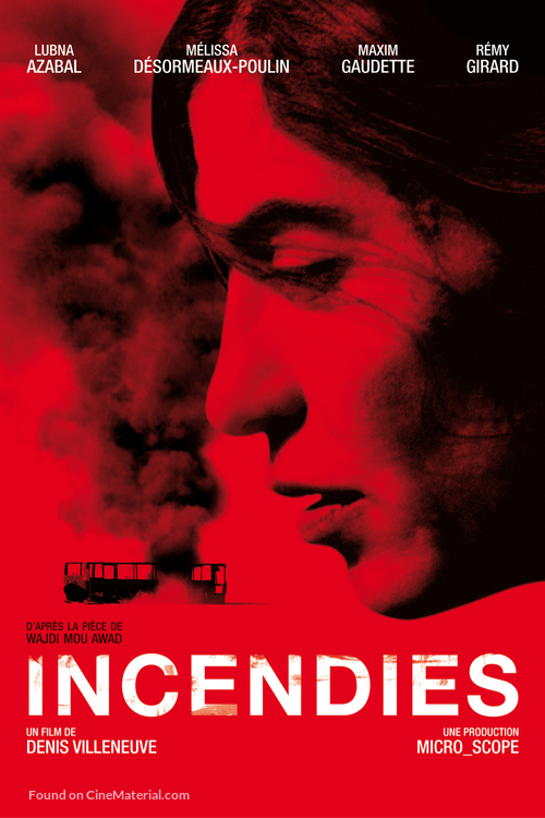 Incendies - French DVD movie cover