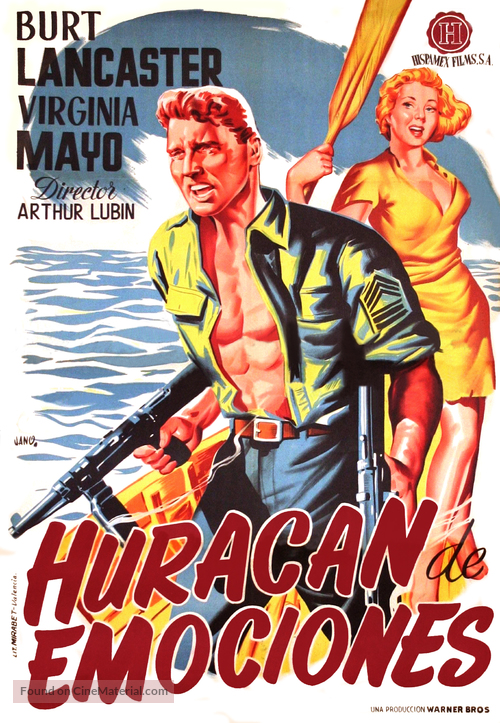 South Sea Woman - Spanish Movie Poster