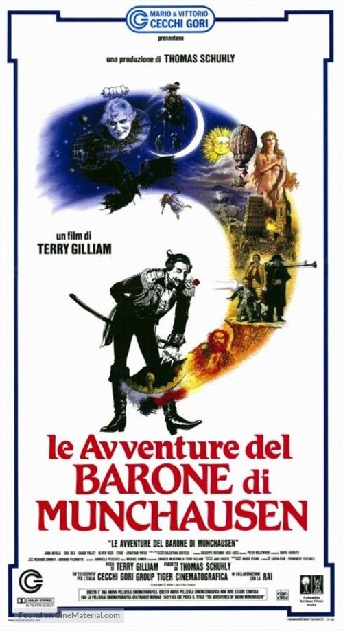 The Adventures of Baron Munchausen - Italian Movie Poster