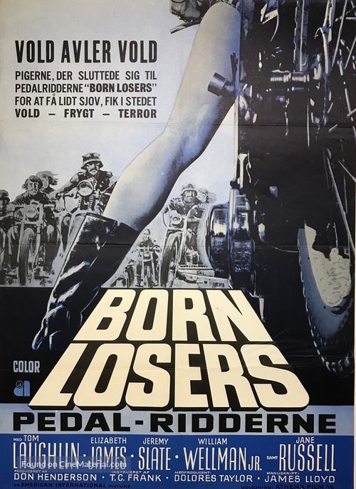 The Born Losers - Danish Movie Poster