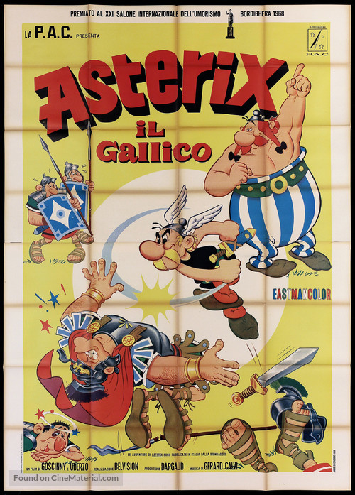 Ast&eacute;rix le Gaulois - Italian Movie Poster