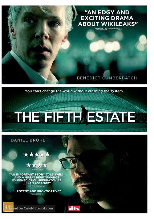 The Fifth Estate - Danish DVD movie cover