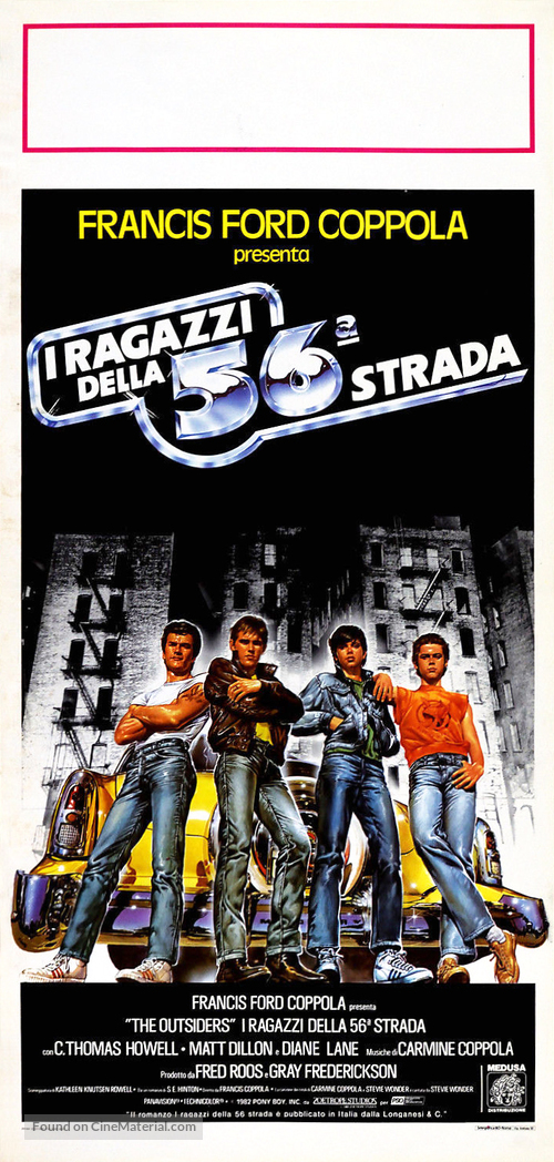 The Outsiders - Italian Movie Poster