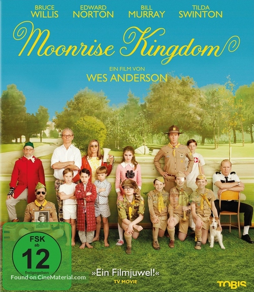 Moonrise Kingdom - German Blu-Ray movie cover