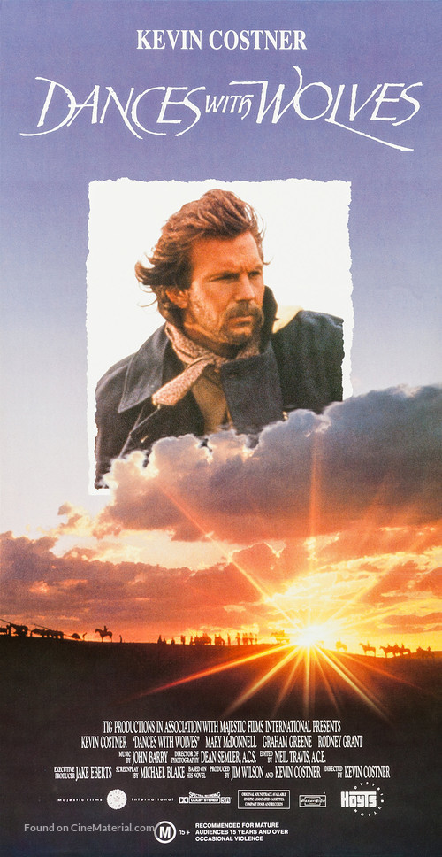 Dances with Wolves - Australian Movie Poster