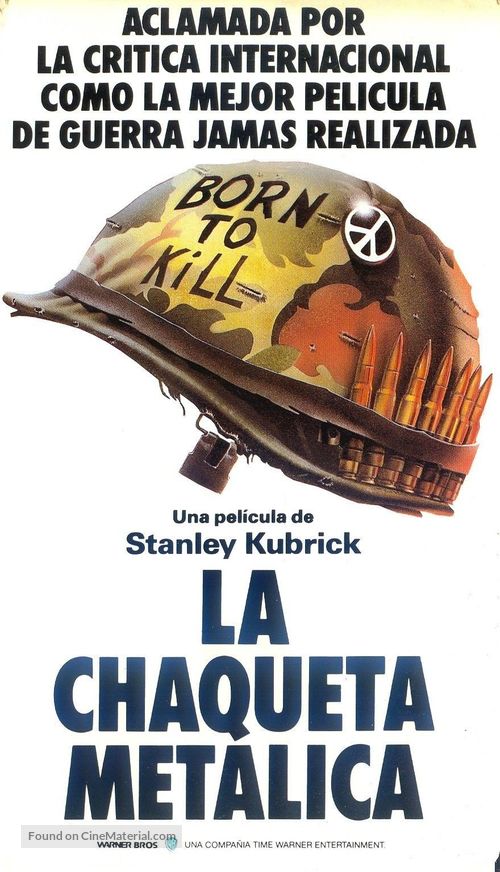 Full Metal Jacket - Spanish VHS movie cover