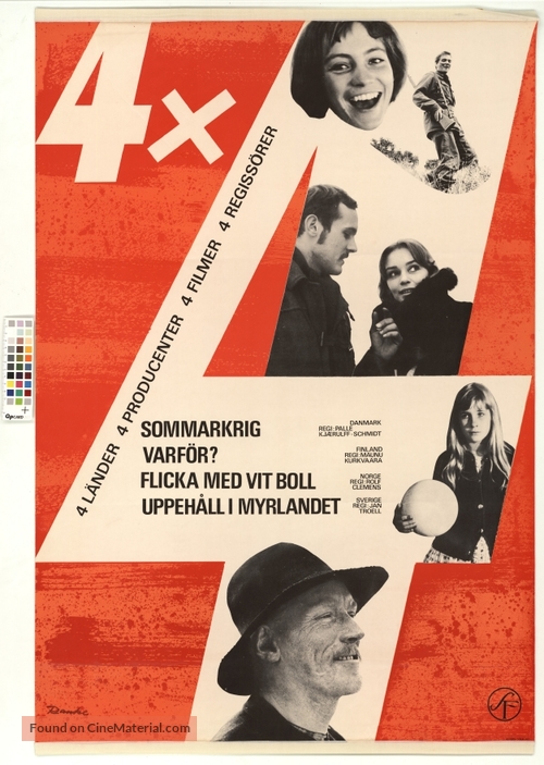 4 x 4 - Swedish Movie Poster