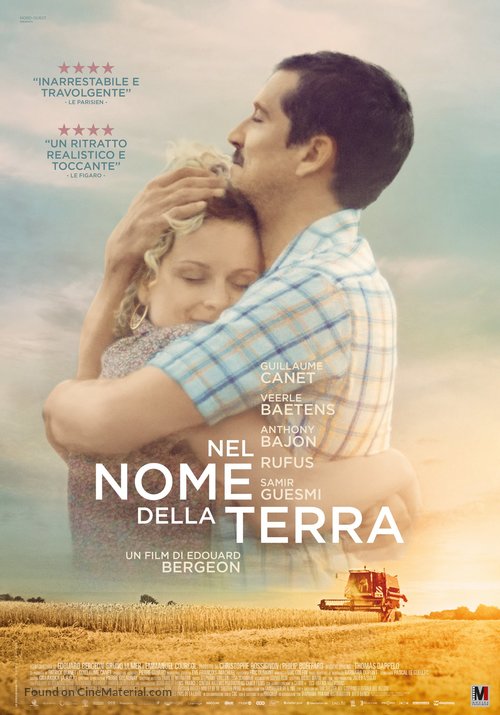 Au Nom de la Terre - Italian Movie Poster