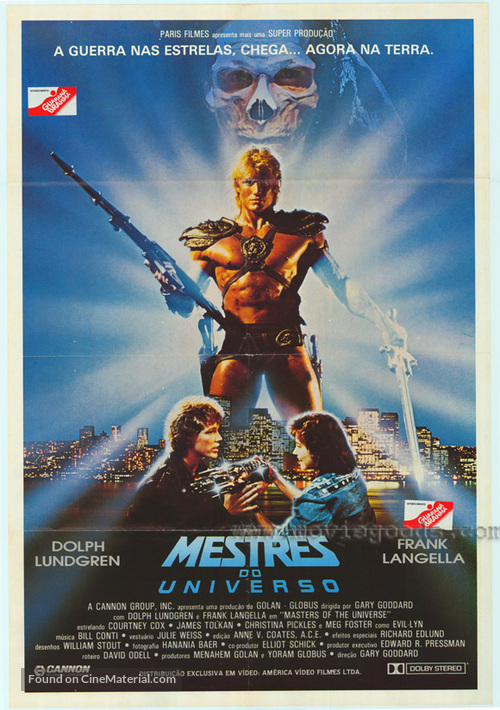 Masters Of The Universe - Brazilian Movie Poster