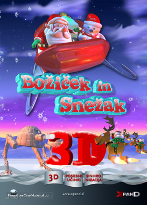 Santa vs. the Snowman 3D - Slovenian Movie Poster