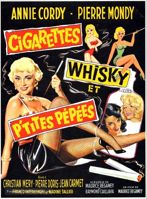 Cigarettes, whisky et petites p&eacute;p&eacute;es - French Movie Poster