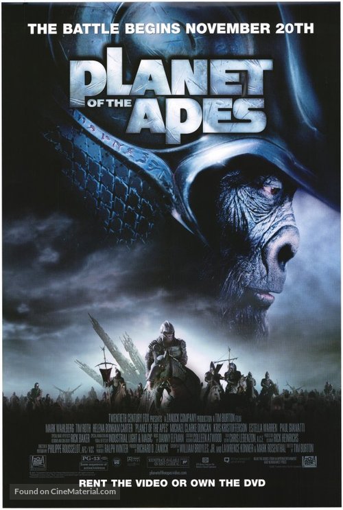 Planet of the Apes - Video release movie poster