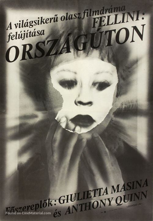 La strada - Hungarian Movie Poster