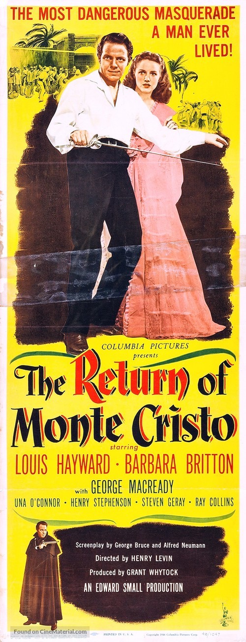 The Return of Monte Cristo - Movie Poster