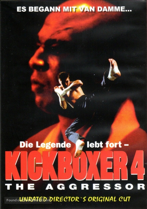 Kickboxer 4: The Aggressor - German DVD movie cover