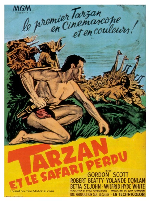 Tarzan and the Lost Safari - French Movie Poster