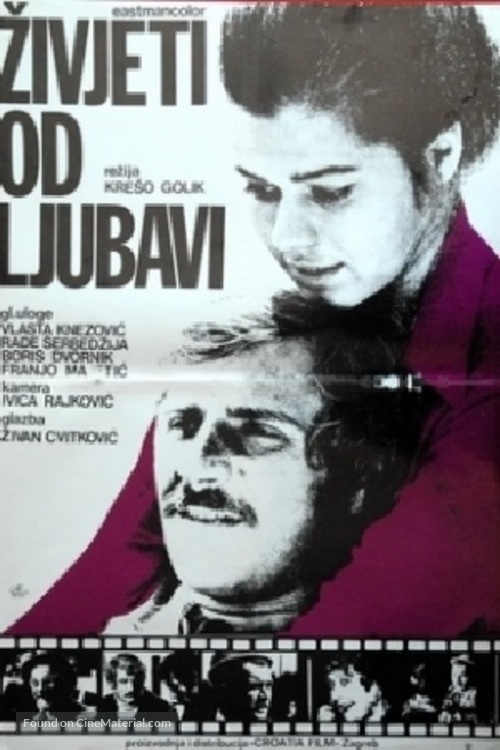 Zivjeti od ljubavi - Yugoslav Movie Poster
