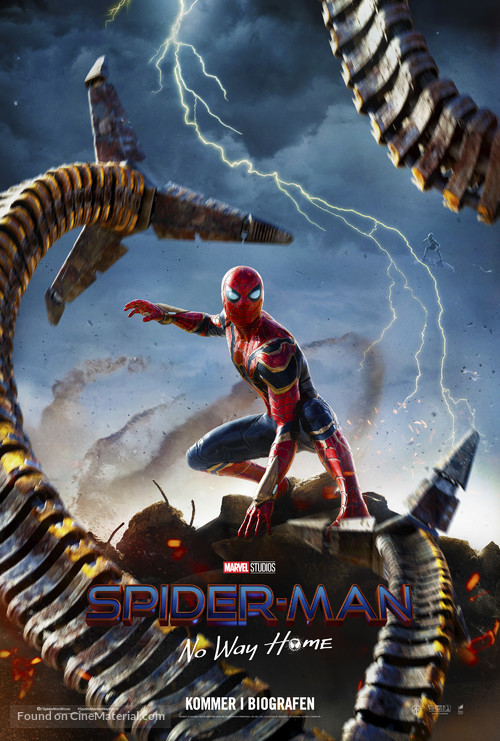 Spider-Man: No Way Home - Danish Movie Poster