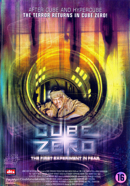 Cube Zero - Dutch DVD movie cover