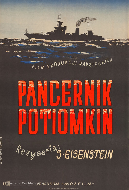 Bronenosets Potyomkin - Polish Movie Poster