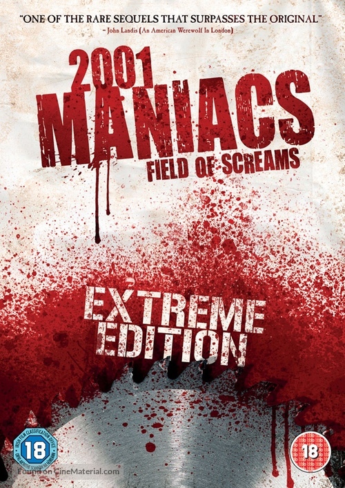 2001 Maniacs: Field of Screams - British Movie Cover