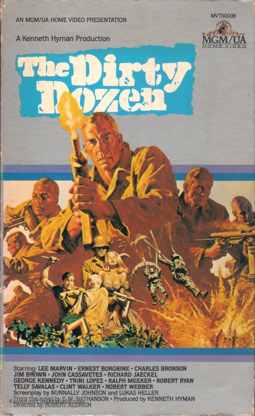 The Dirty Dozen - VHS movie cover