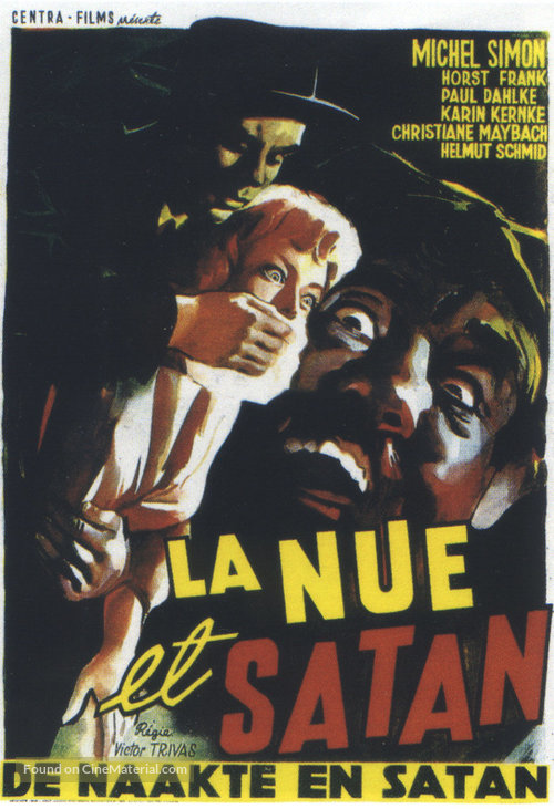Die Nackte und der Satan - Belgian Movie Poster