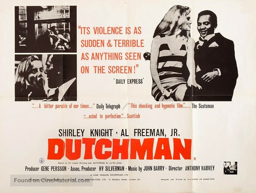 Dutchman - British Movie Poster