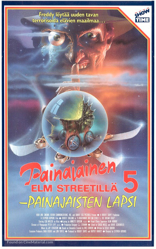 A Nightmare on Elm Street: The Dream Child - Finnish VHS movie cover