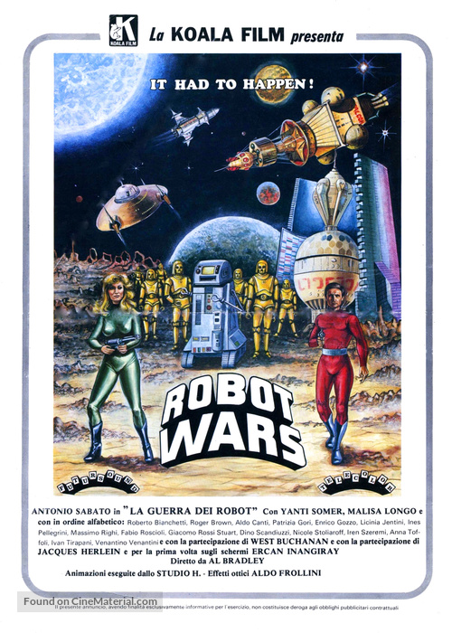 La guerra dei robot - Italian Movie Cover